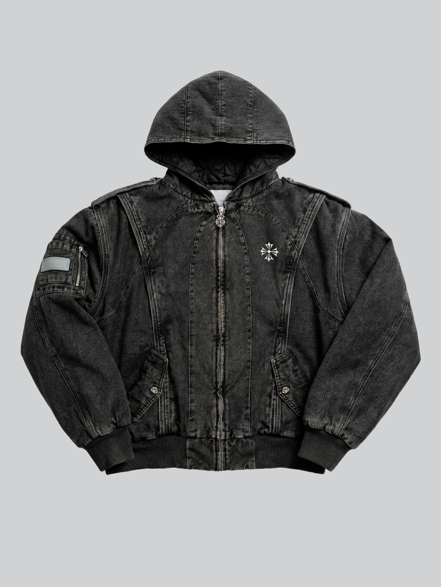 Forged Denim Bomber